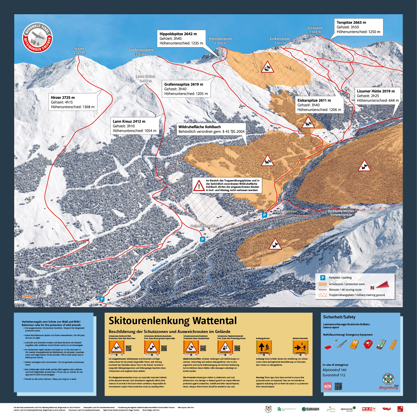 Skitourenlenkung Wattental